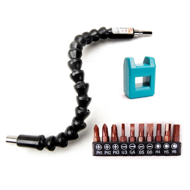 Professional-grade flexible drill shaft and screwdriver bit adapter, a key home improvement tool.