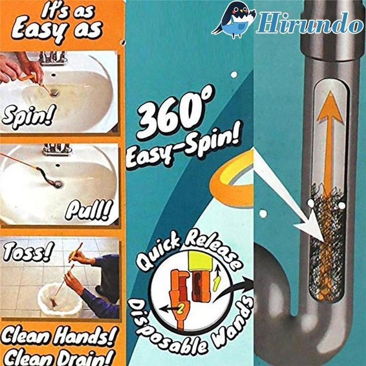 Plastic universal drain hair clog remover tool, a simple yet powerful solution for blocked drains