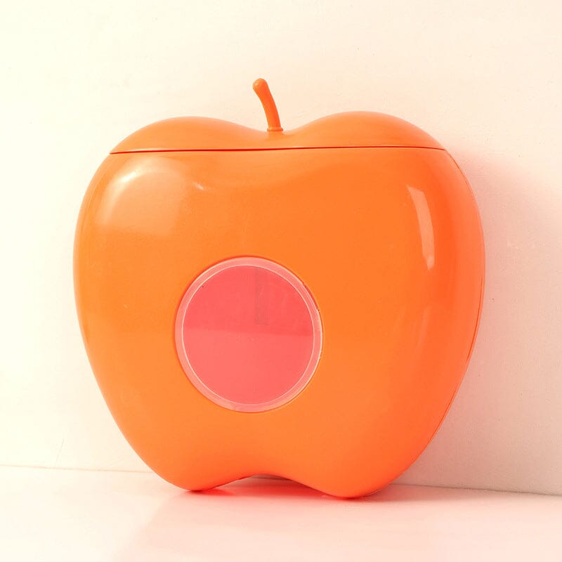 Product shot of the Universal Food Wrap Dispenser and a stack of elastic food covers on a white background