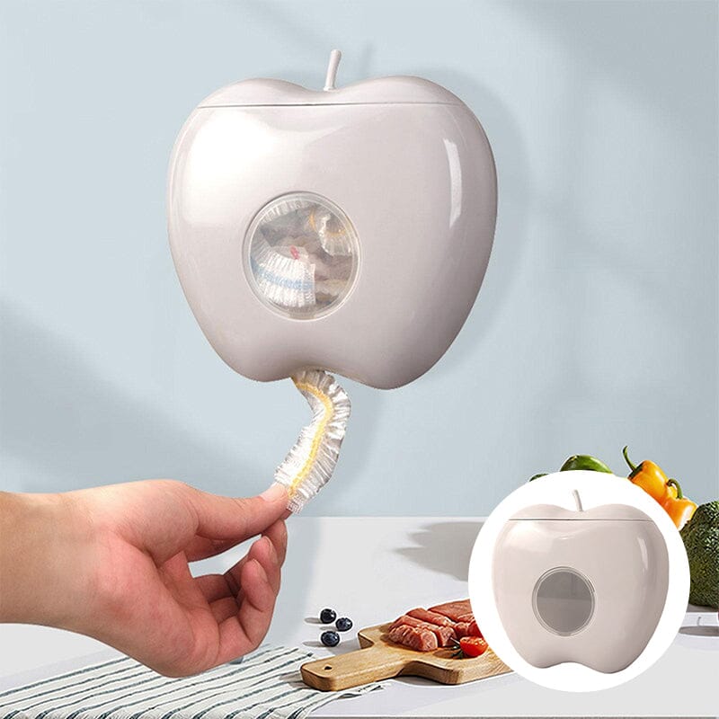 Close-up of Universal Food Wrap Dispenser, showcasing sleek design and easy access to reusable covers
