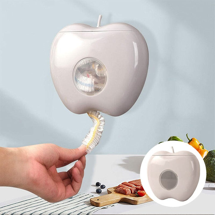 Close-up of Universal Food Wrap Dispenser, showcasing sleek design and easy access to reusable covers