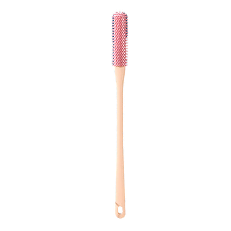 Shower foot cleaner with soft bristles and firm scrubber for hygiene