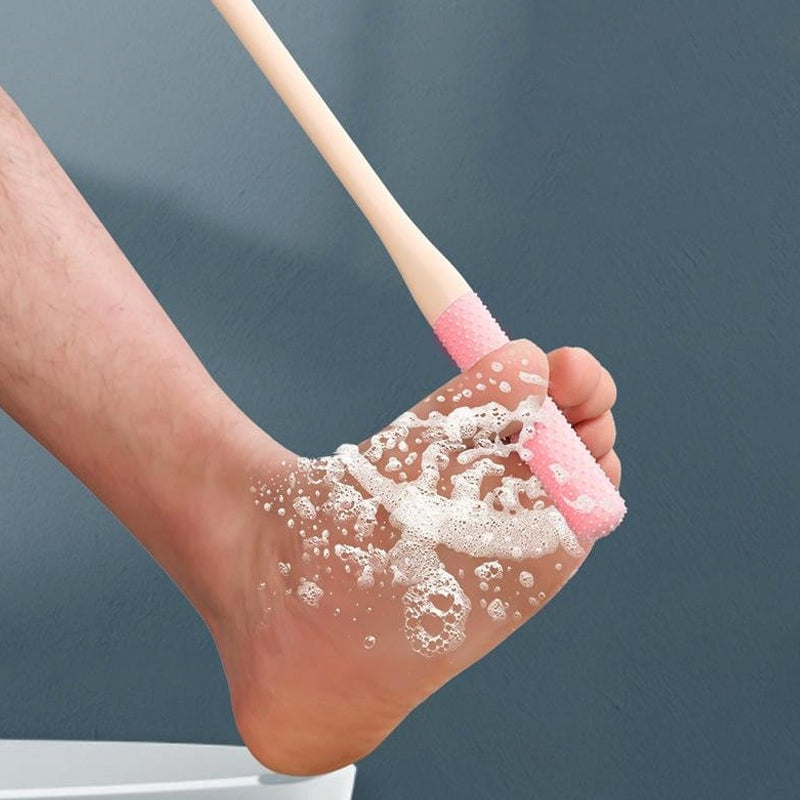 Foot scrubber and massage brush set, deep cleaning and skin exfoliation