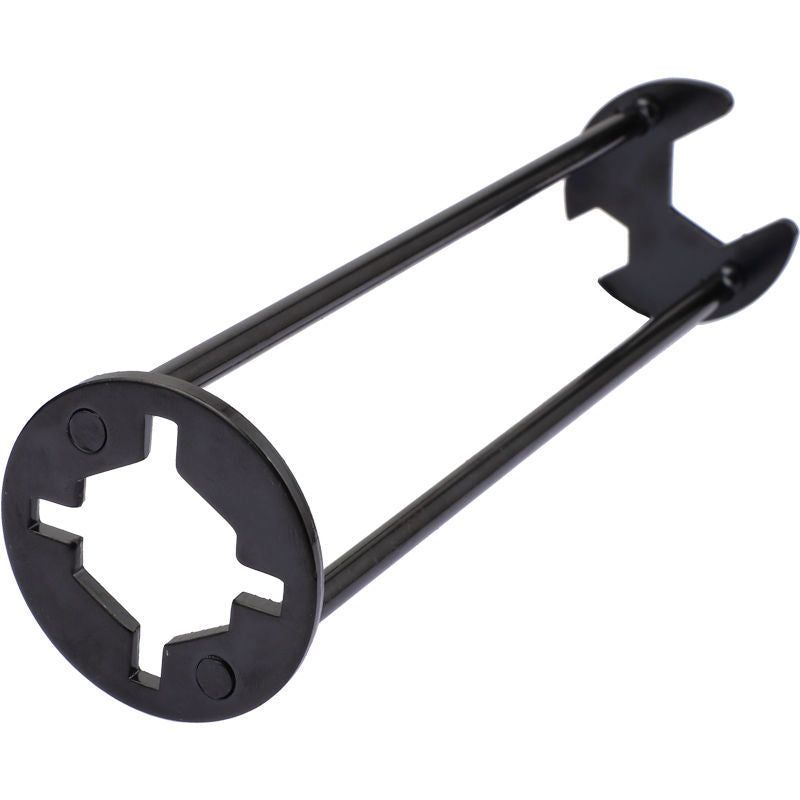 Compact and versatile four-jaw hex wrench, made from high-quality alloy steel for lasting use