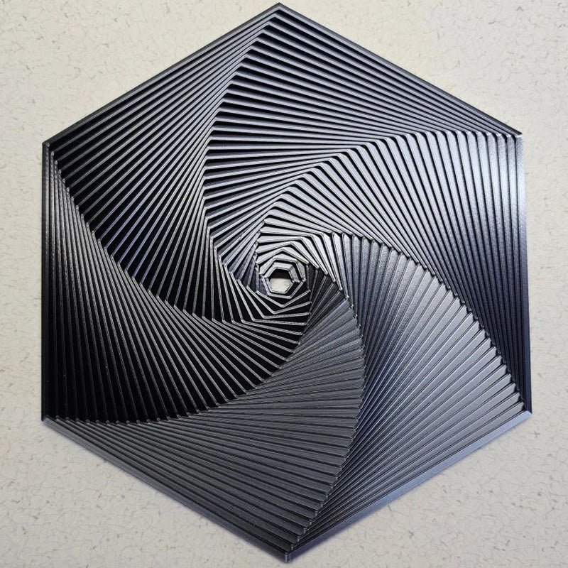 Ergonomic Fractal Fidget Hexagon, designed for comfortable handling and continuous fidgeting