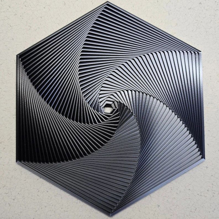 Ergonomic Fractal Fidget Hexagon, designed for comfortable handling and continuous fidgeting