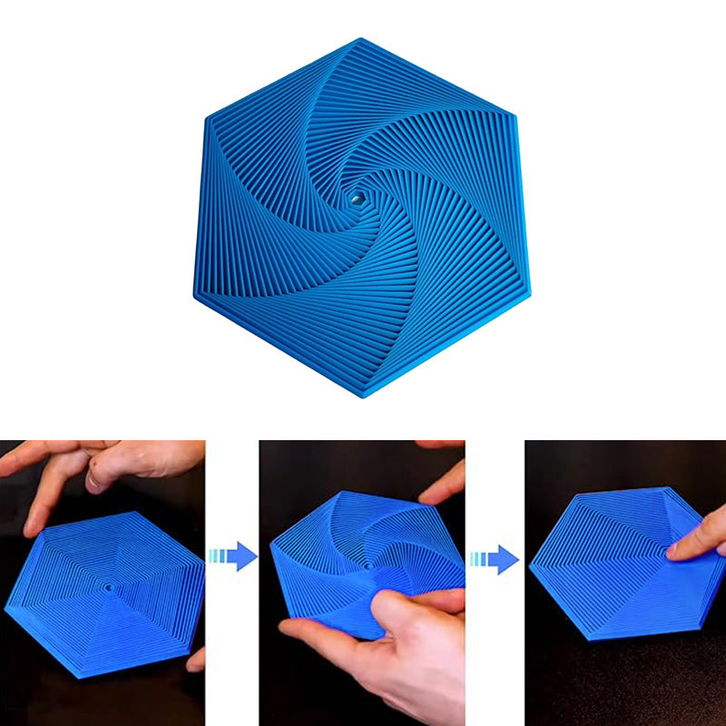 Unisex Fractal Fidget Hexagon Toy, perfect desk accessory for stress relief and focus