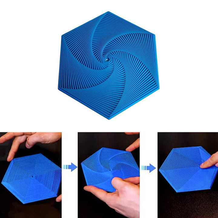 Unisex Fractal Fidget Hexagon Toy, perfect desk accessory for stress relief and focus
