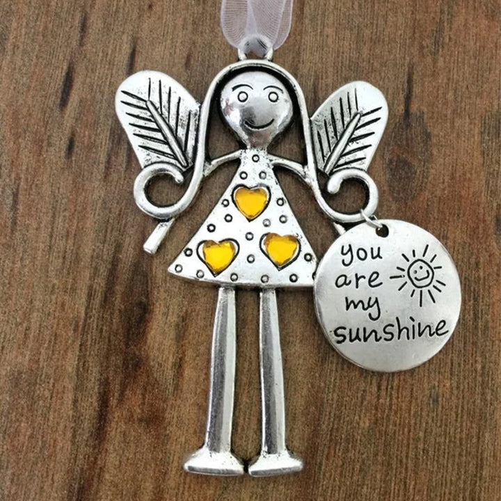 Friendship Angel ornament, a metallic symbol of friendship, perfect Christmas tree decor