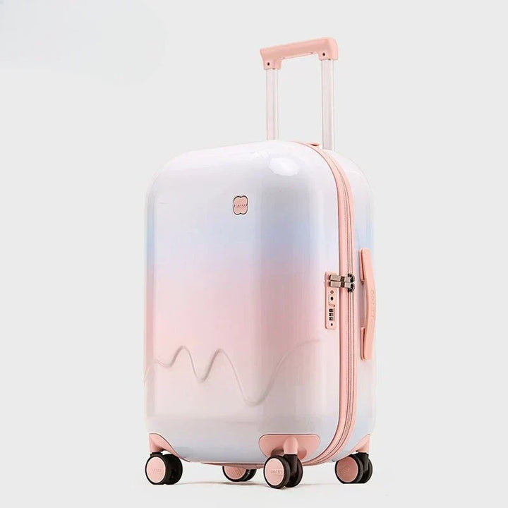 Secure children's trolley bag, a durable kids suitcase with a fun design & reliable safety lock for travel.
