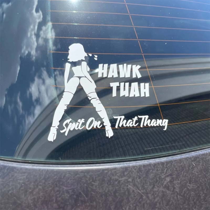 Automotive reflective funny battery signal vinyl decal, long-lasting color