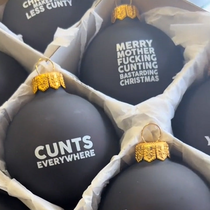 Funny Christmas bauble for adults, 'Dear Santa, I can explain!', gag gift holiday decor