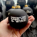 Christmas time camel toe and wine