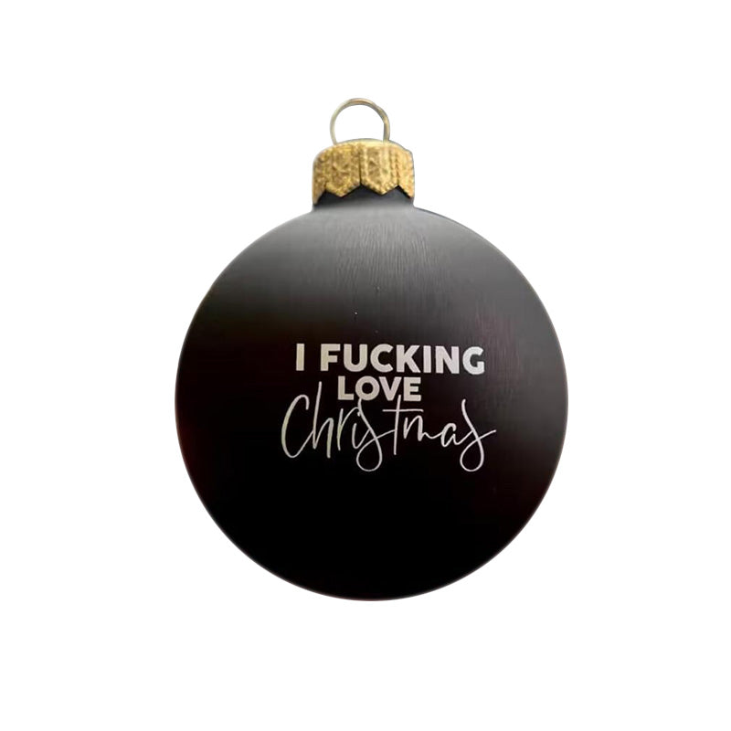 Festive adult humor Christmas bauble, ideal for a gag gift or party decoration