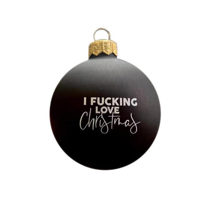 Festive adult humor Christmas bauble, ideal for a gag gift or party decoration