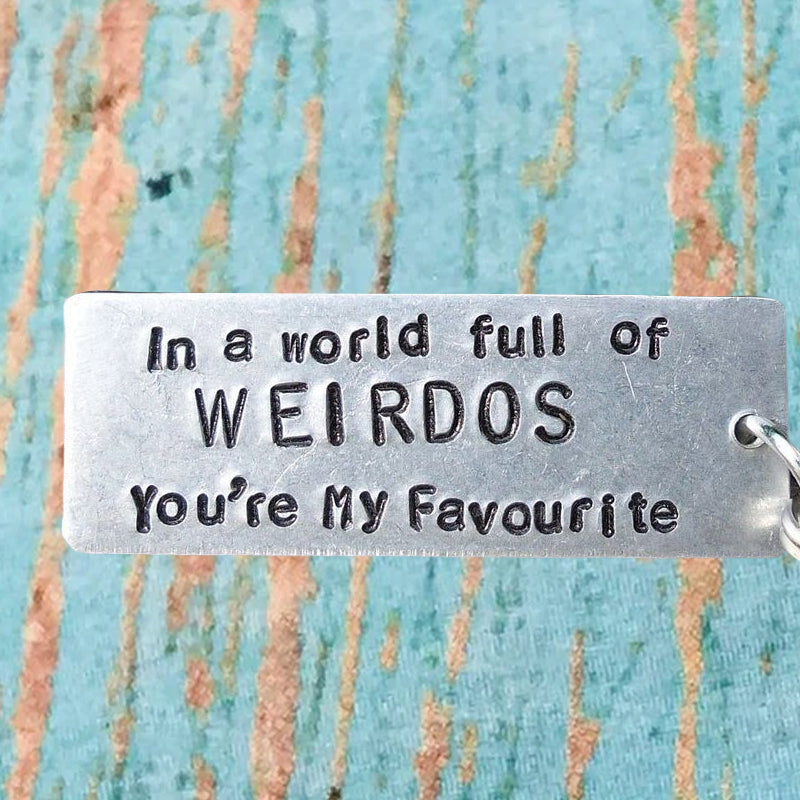 Humorous gag gift keychain, Christmas themed novelty present for friends