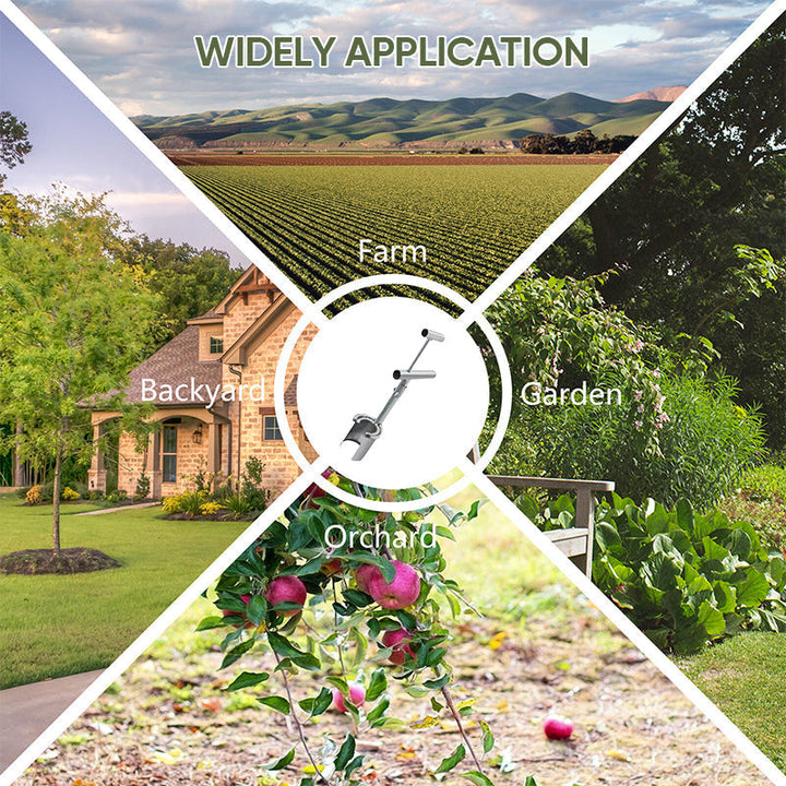 Collection of gardening tools featuring the planting and transplant tool