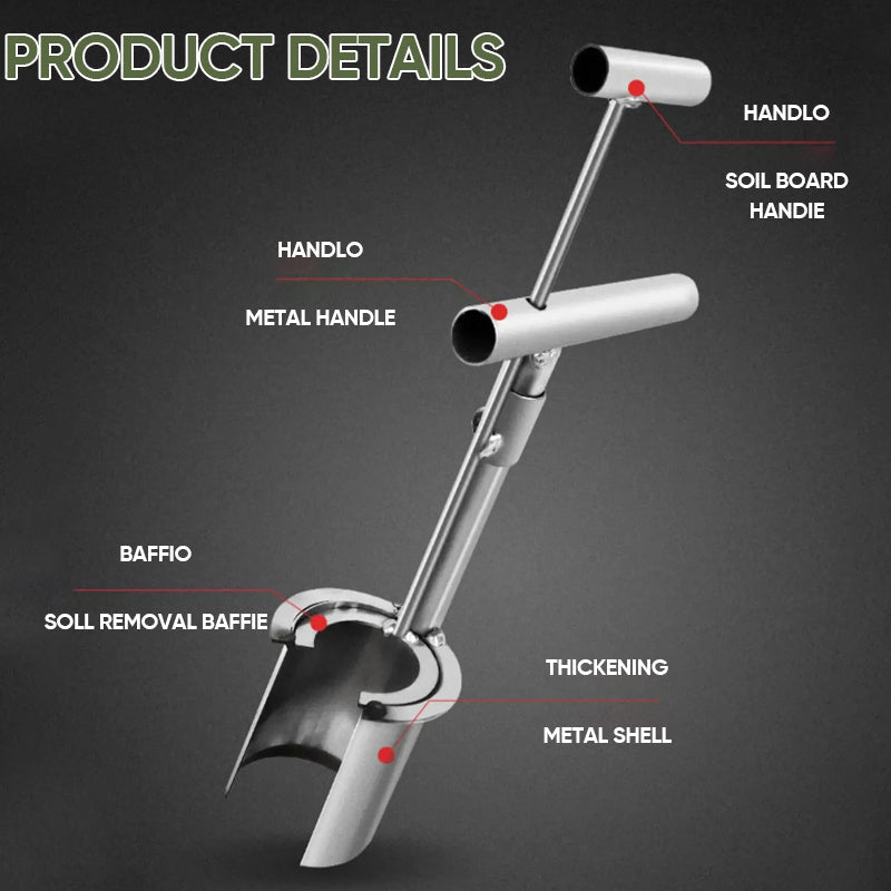 Rust-resistant garden transplant tool for long-lasting gardening use