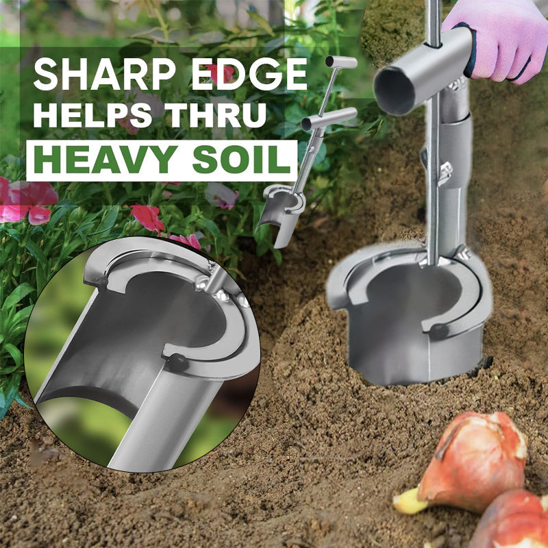 Multi-functional gardening tool designed for planting and moving small plants