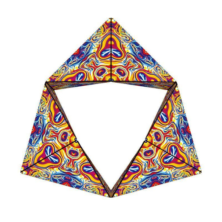 Interlocking geometric magnetic cube, a creative play brain teaser for stress relief