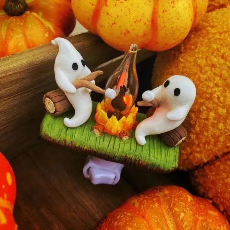 Unisex Bonfire Ghost Night Light with flashing LED, creative room decor