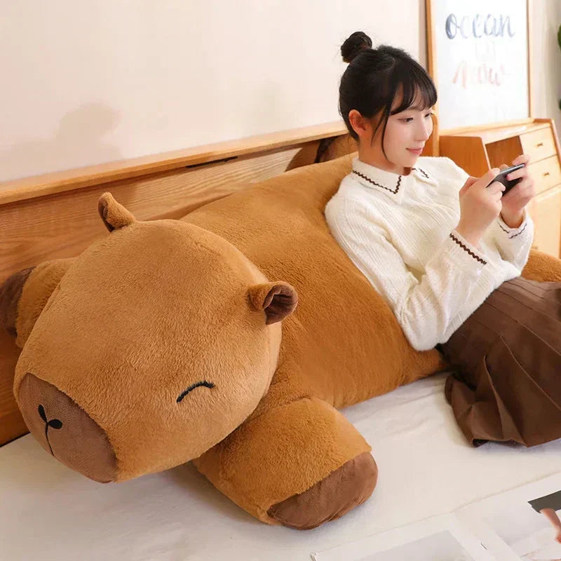 Giant Capybara Plush: A super soft, cuddly companion for ultimate comfort & stress relief.