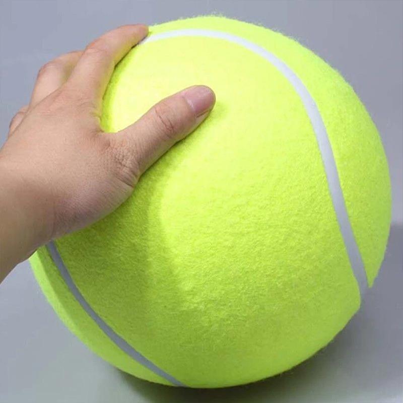 Unisex giant tennis ball dog toy, durable for large breeds and active pets.