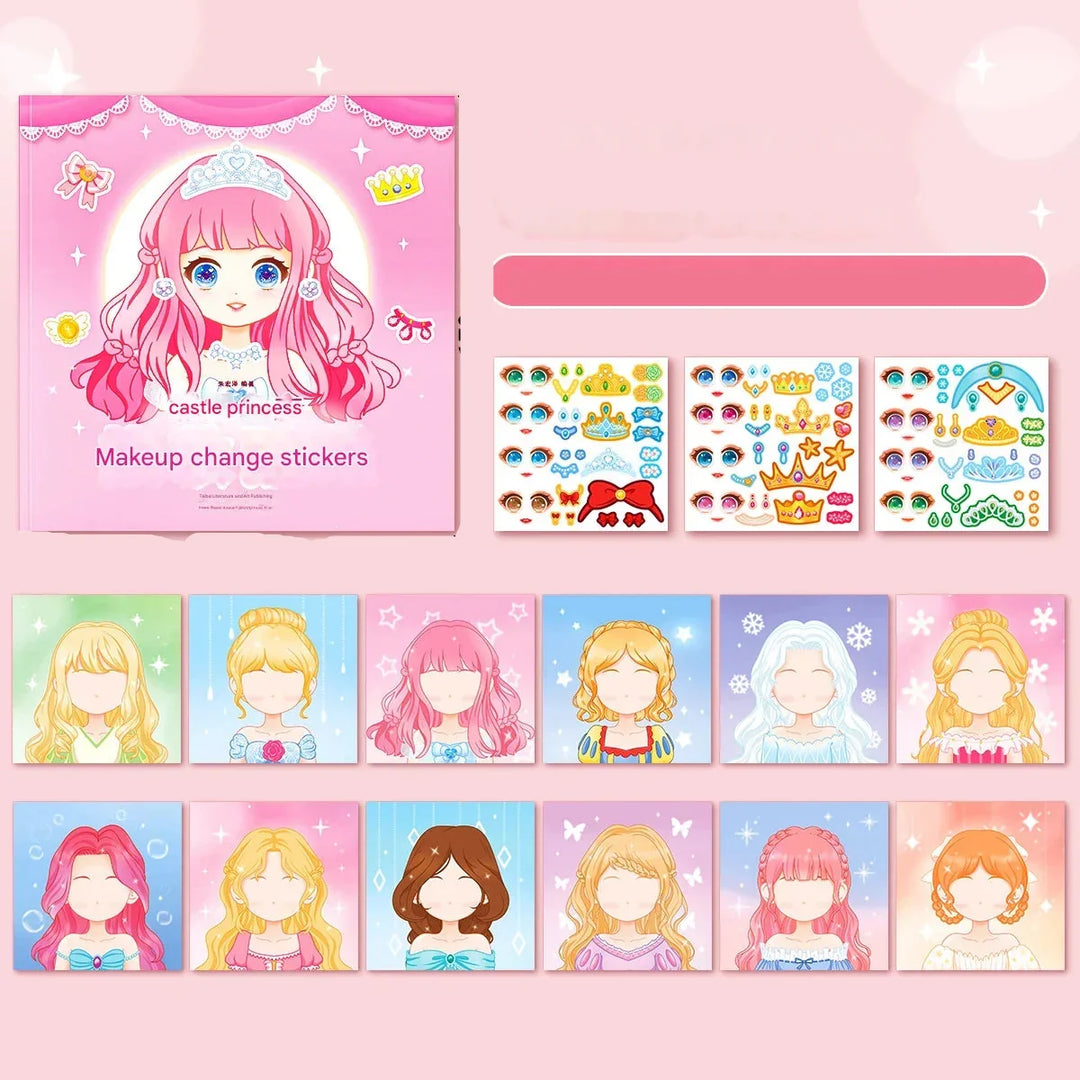 Glimmorie reusable princess sticker kit for kids. Engaging screen-free, creative, and educational activity fun.