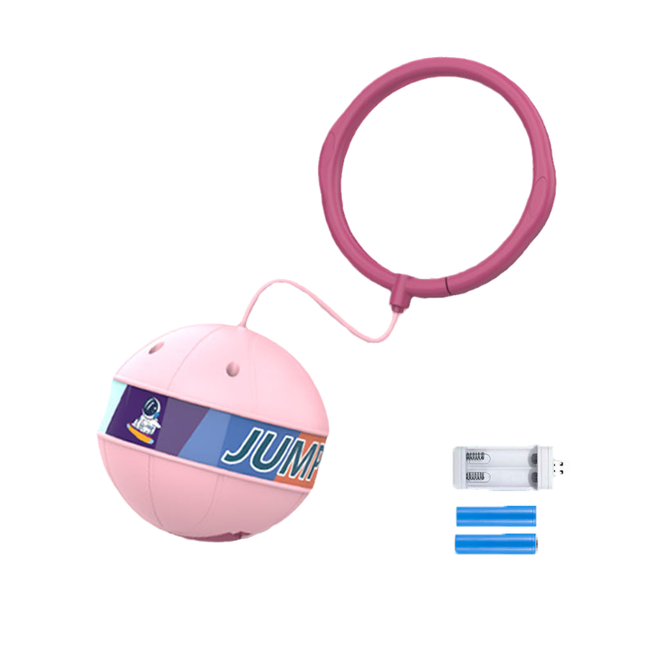 Multiple glowing skip balls, showcasing the variety of colors available for this fun bouncing toy