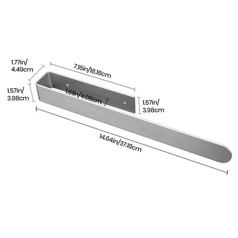 Chrome adhesive stainless steel towel rack, easy to install in bathrooms.