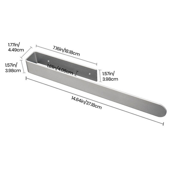 Chrome adhesive stainless steel towel rack, easy to install in bathrooms.