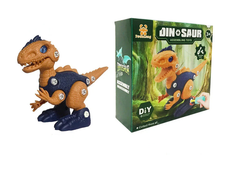 Close-up of green Dynabuild dinosaur construction pieces for kids' hands-on learning.
