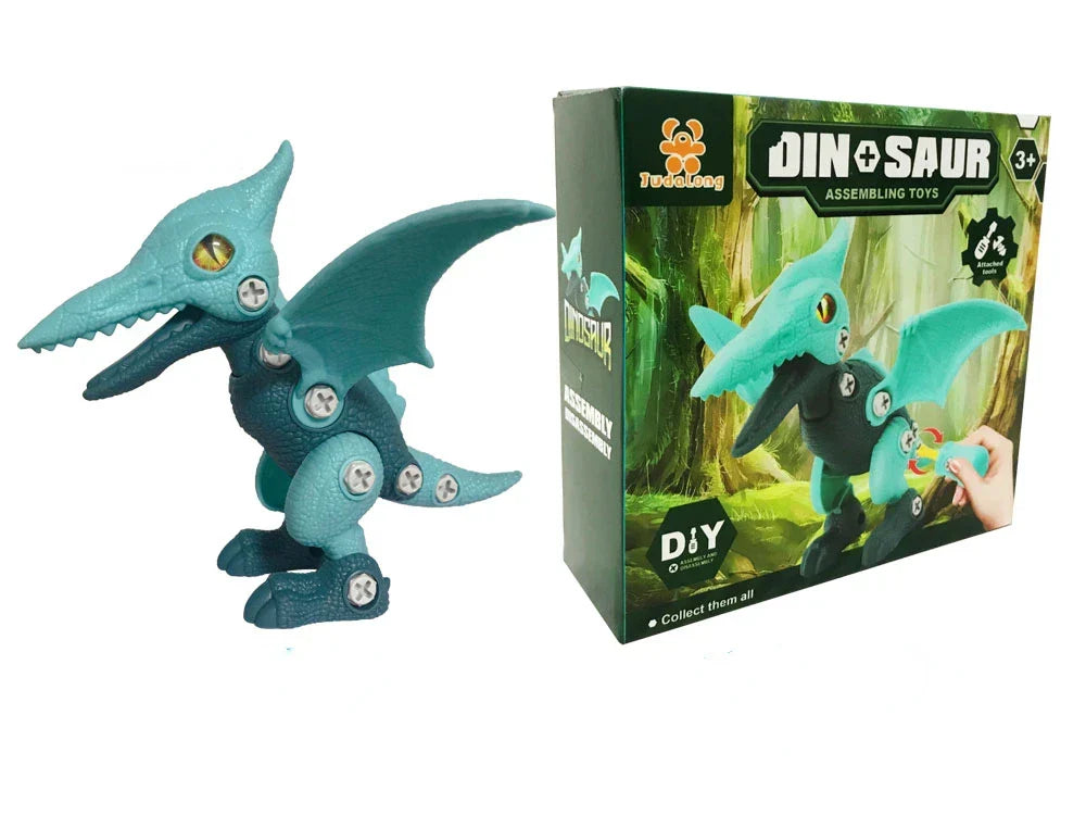 Complete green Dynabuild dinosaur kit, a fun educational building toy for young children.