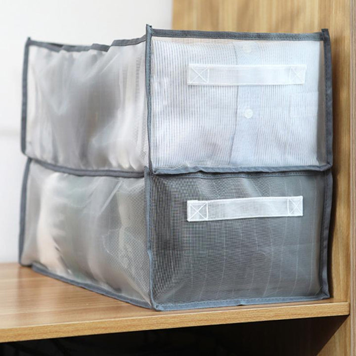 Unisex drawer inserts, suitable for various clothing types, enhancing closet tidy