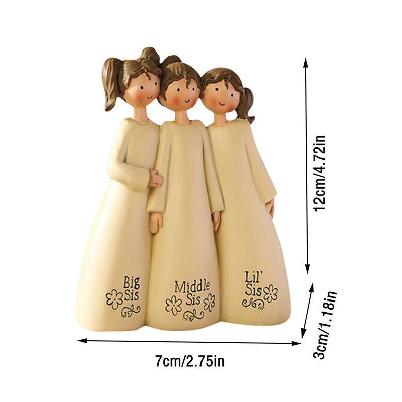 Tabletop hand-carved angel figurine, a charming and sentimental friendship gift idea