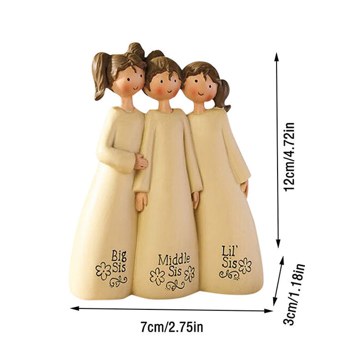 Tabletop hand-carved angel figurine, a charming and sentimental friendship gift idea