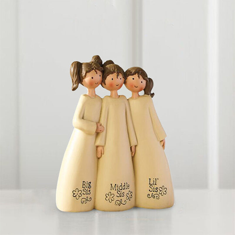Friendship Angel hand-carved sculpture with a heartfelt message, ideal for best friends