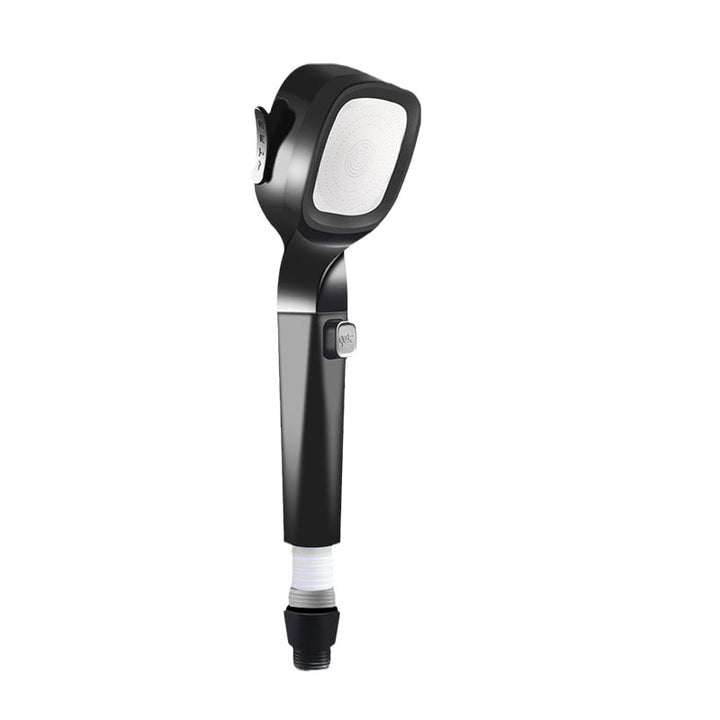 Universal handheld shower head, a practical bath accessory with pressurized water and a convenient pause function.