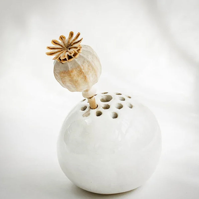 Artisan handmade resin mini vase, a small yet unique ornament for modern home interiors