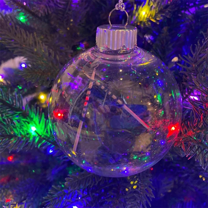 Acrylic Christmas ornament featuring a knitting basket and yarn, ideal holiday gift for knitters