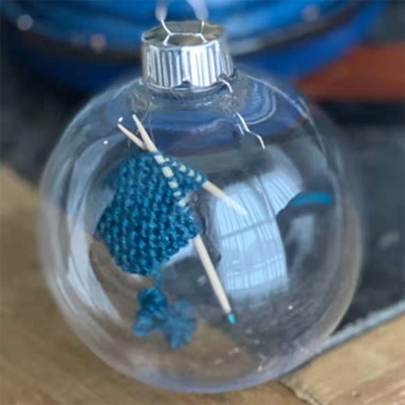 Christmas tree hanging with a knitting pattern design, durable acrylic, lovely holiday accent