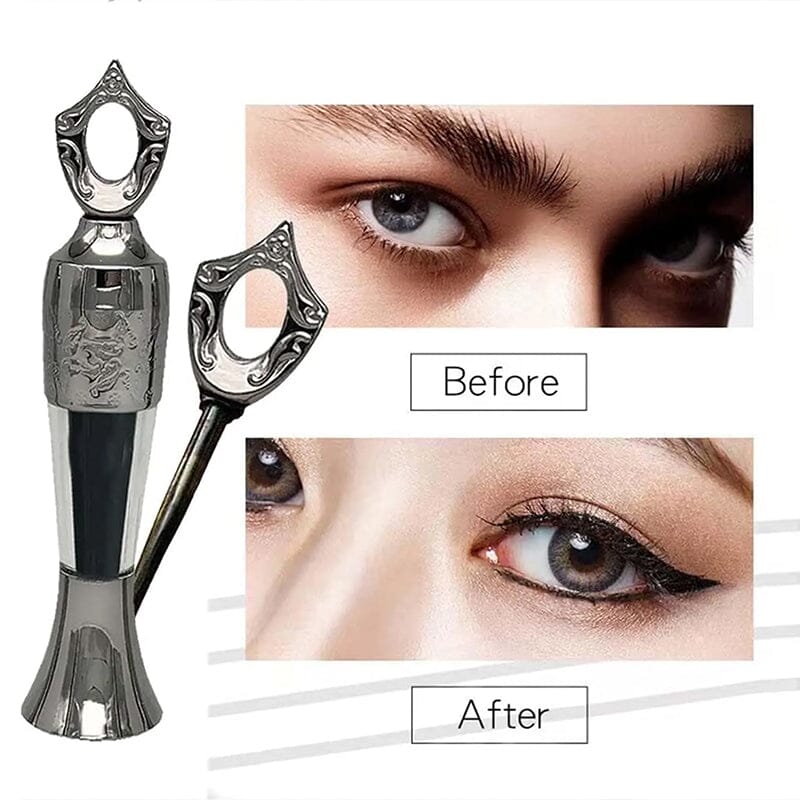Swatch of natural powder eyeliner on skin, demonstrating its intense color & smooth application.