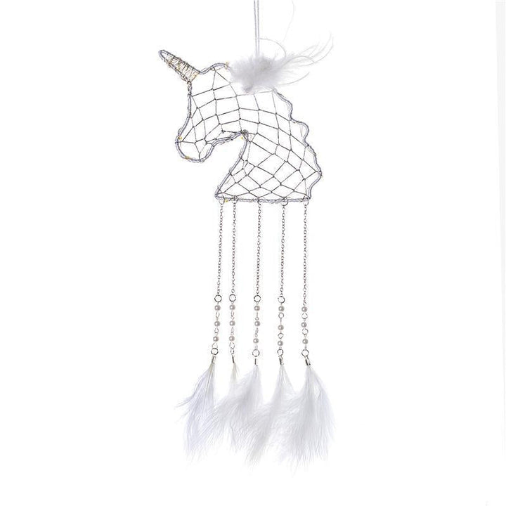 Unicorn wall hanging dream catcher, an enchanting gift and whimsical addition to decor.