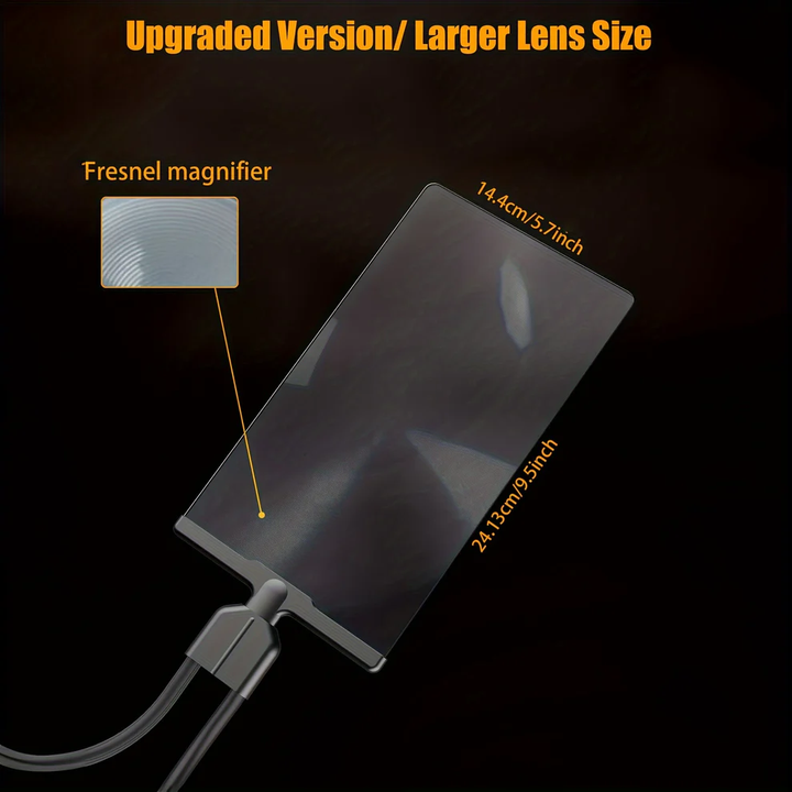 Desktop hands-free reading aid: Flexible neck magnifier for precise crafting, reading small print.