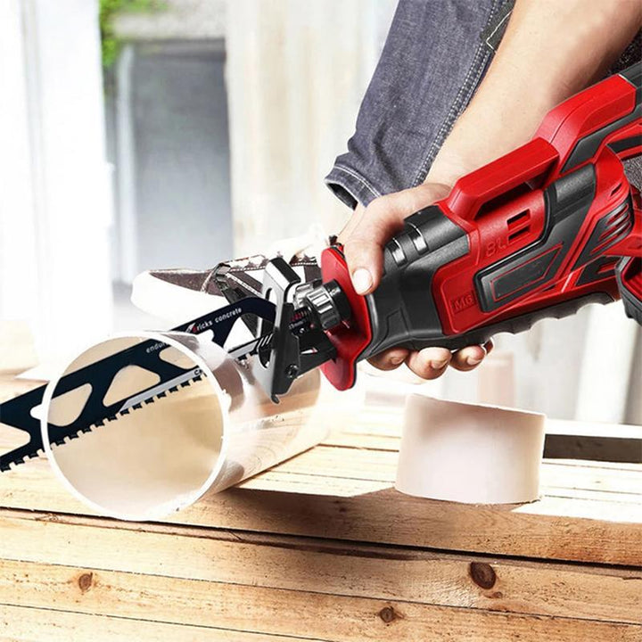 Hard alloy reciprocating saw blade for wood, masonry, and concrete cutting, durable power tool accessory
