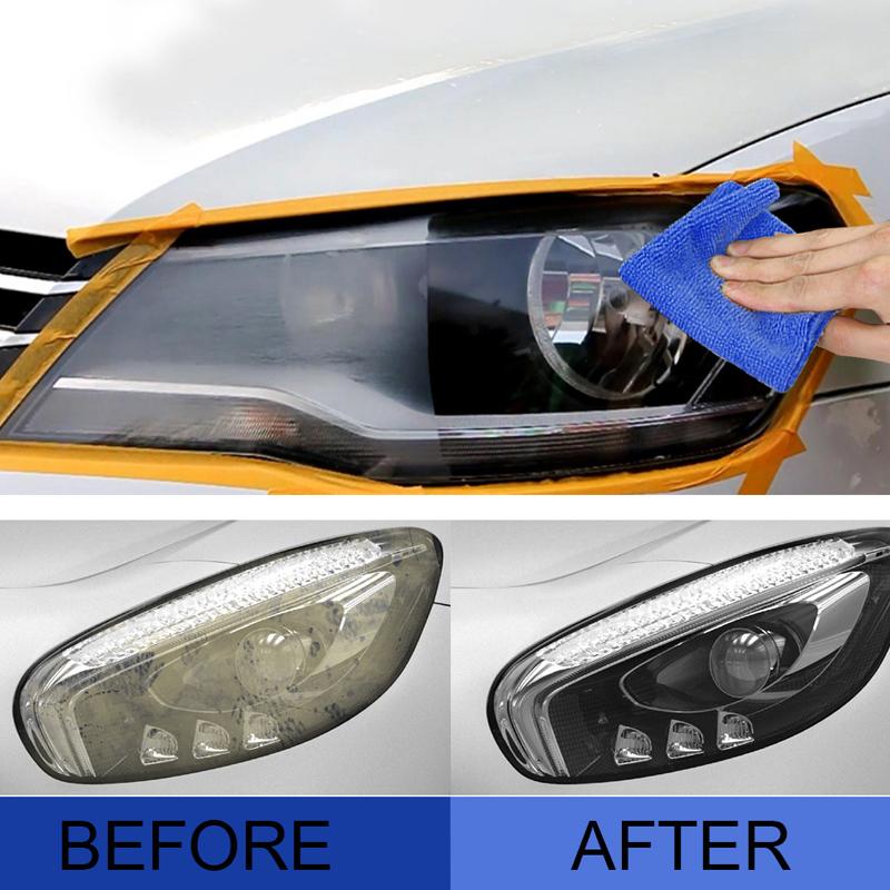Car care headlight polish, 125ml bottle, for auto detailing and UV protection