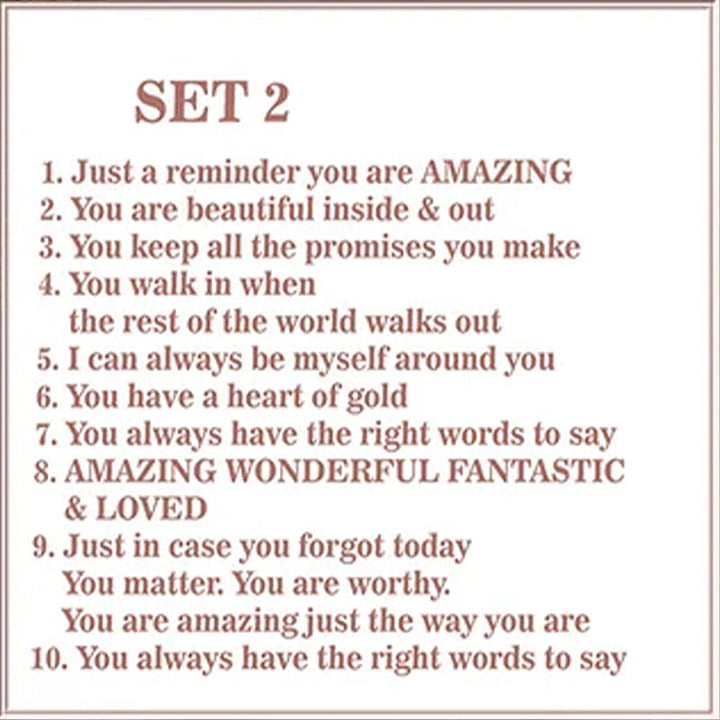 Display of Heartfelt Reasons Why You Are My Friend, a decorative and sentimental friendship gift