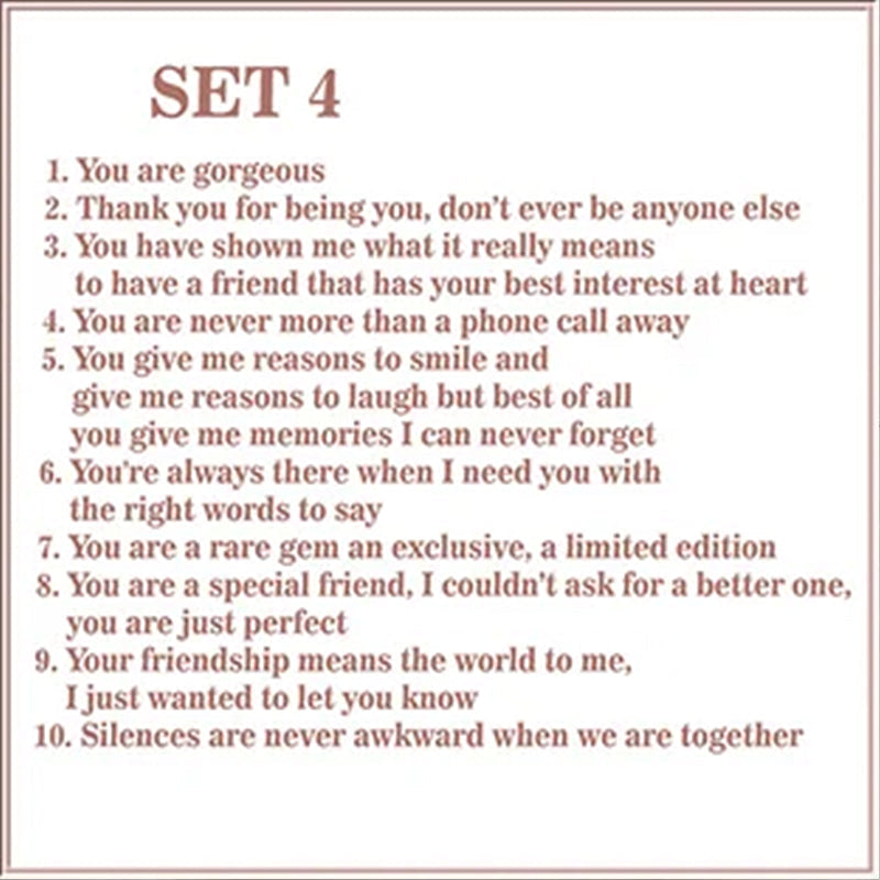 Gift-ready Heartfelt Reasons Why You Are My Friend, perfect as a thank you or birthday present