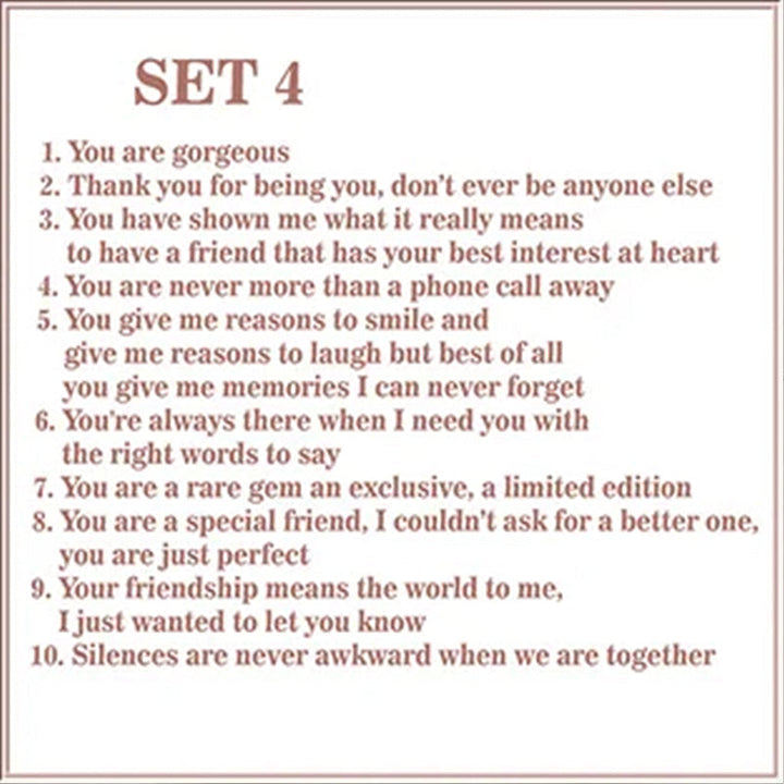 Gift-ready Heartfelt Reasons Why You Are My Friend, perfect as a thank you or birthday present
