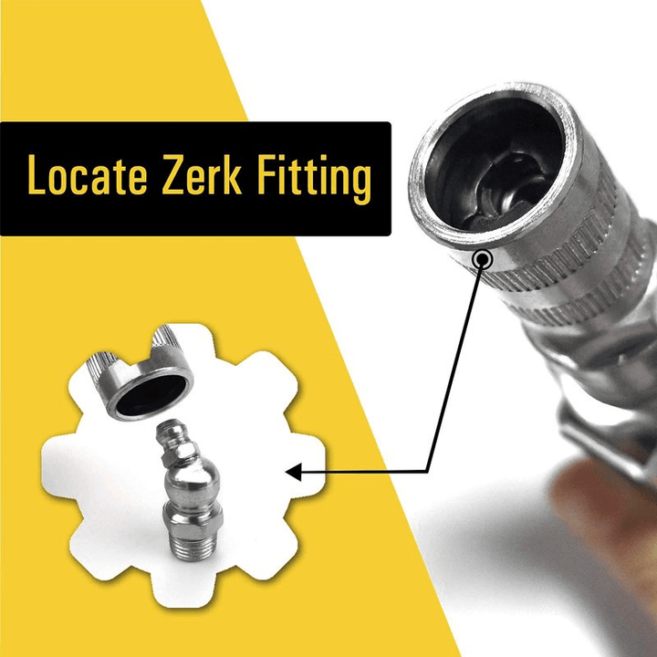 Industrial-grade quick-lock grease gun coupler, a reliable lubrication tool for professionals